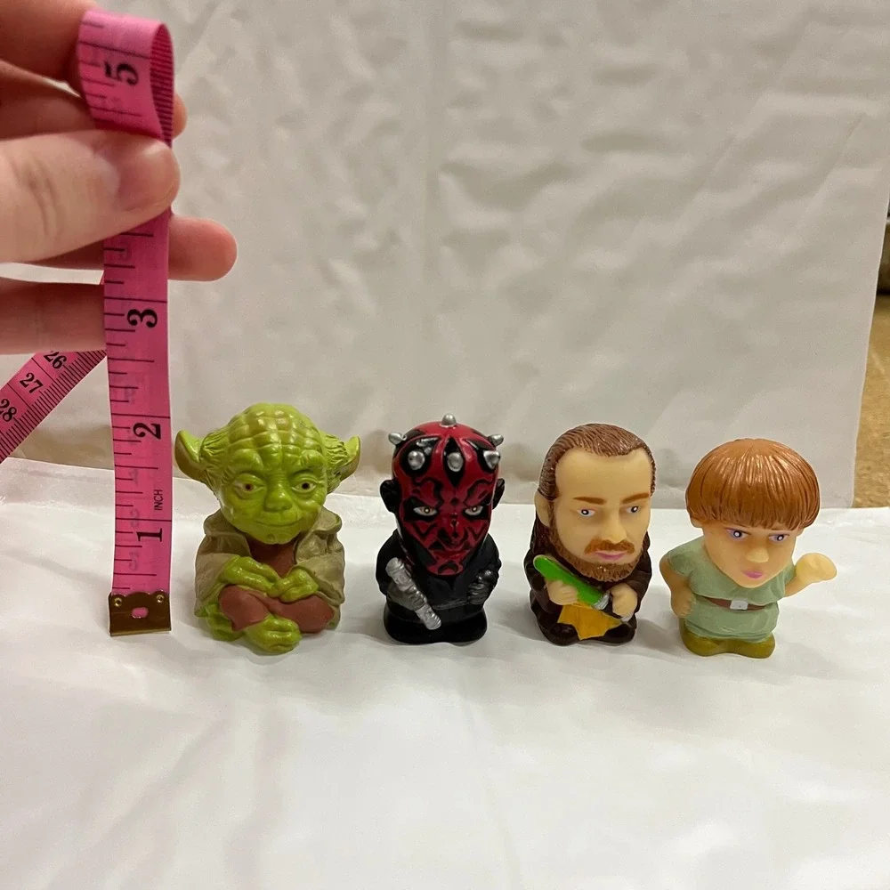 Star Wars Episode I Phantom Menace Mini Figure Lot Yoda Darth Maul Qui-Gon Jinn